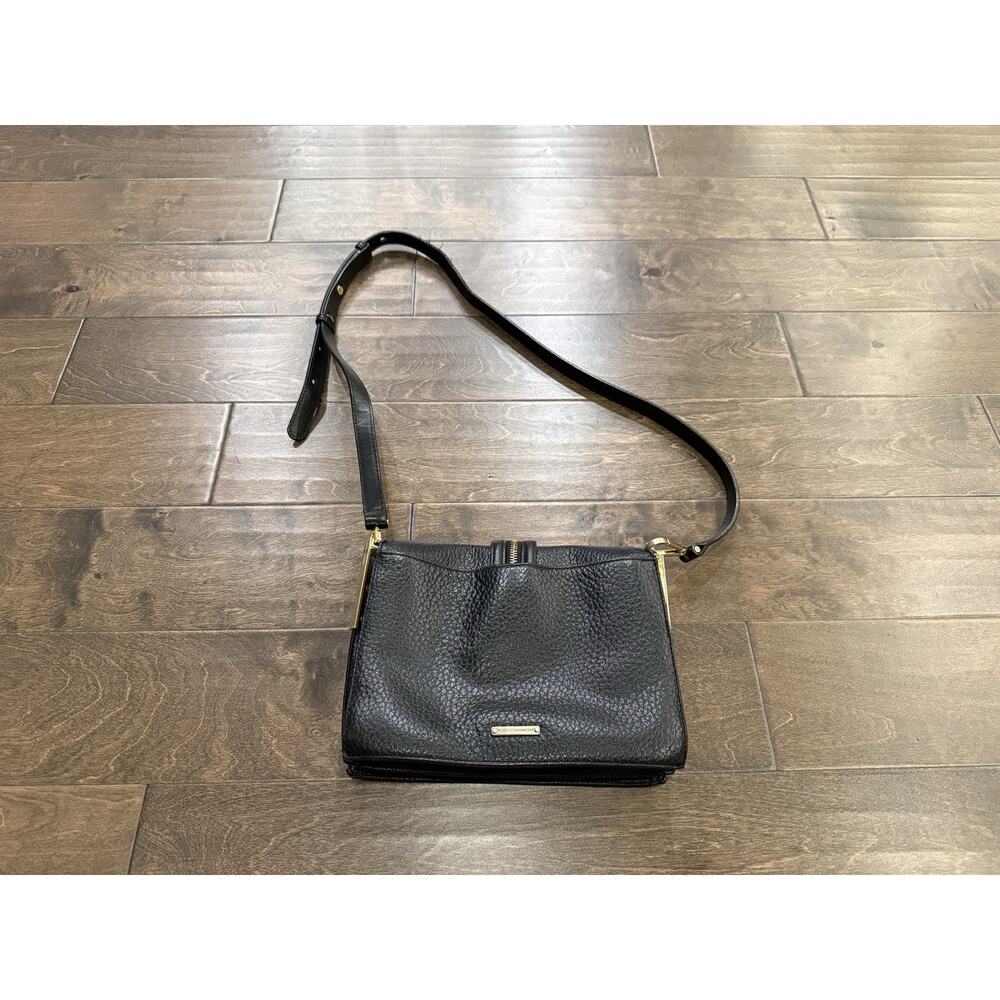 Rebecca Minkoff Womens Black Mini Waverly Pebbled Leather Crossbody Bag - Picture 3 of 11